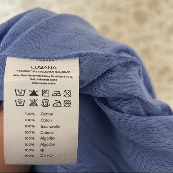 LUSANA Amanda Uprichard Midi Dress – Aero/Ivory, Size M - Picture 6 of 6